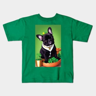 Lucky Frenchie Kids T-Shirt